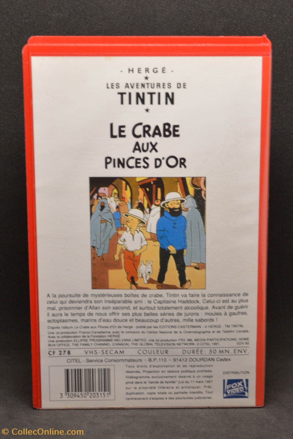 divers film dvd blu ray vhs citel 1991 07 le crabe aux pinces or
