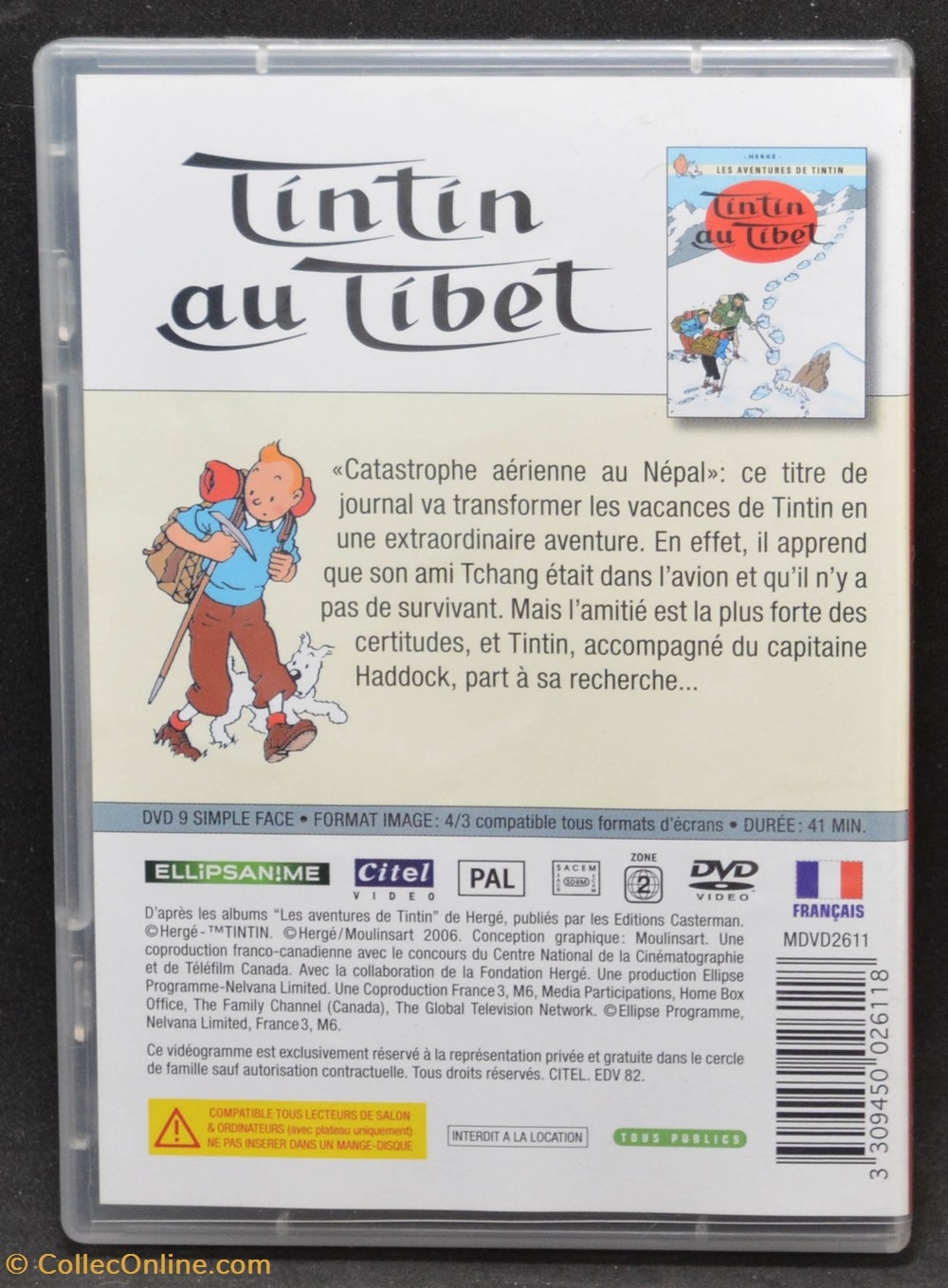 divers film blu ray mini dvd 2006 citel tintin au tibet