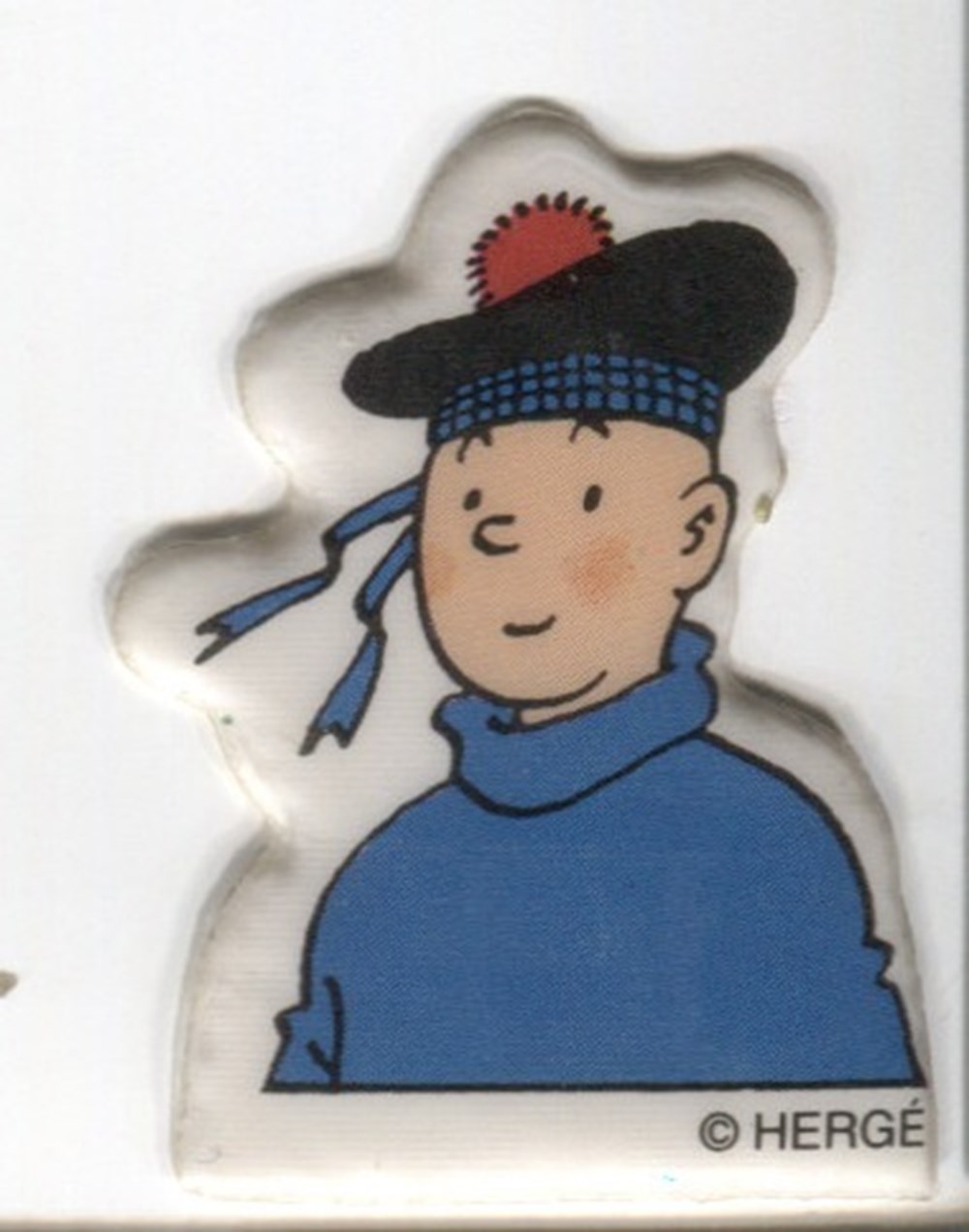 Autocollant relief - Tintin objets publicitaires autocollant relief tintin