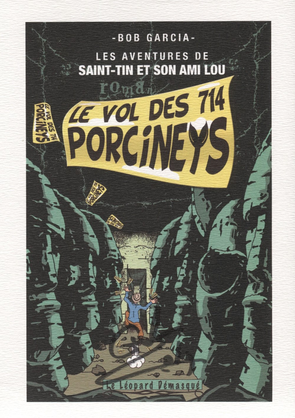 Ex-libris - Gordon Zola - 14x21 - Le vol des 714 porcineys cartes postales ex libris gordon zola 14x21 le vol des 714 porcineys