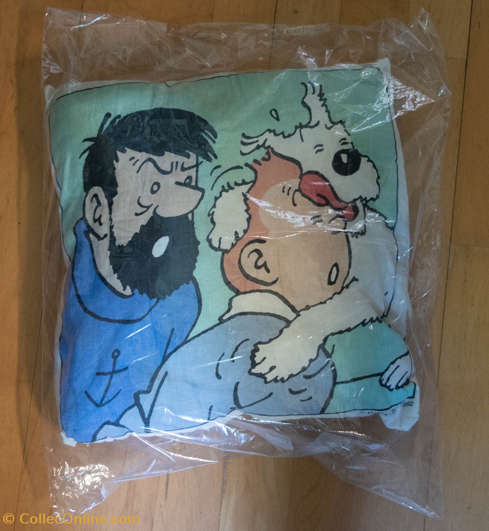 divers coussin moulinsart 1992 haddock tintin et milou