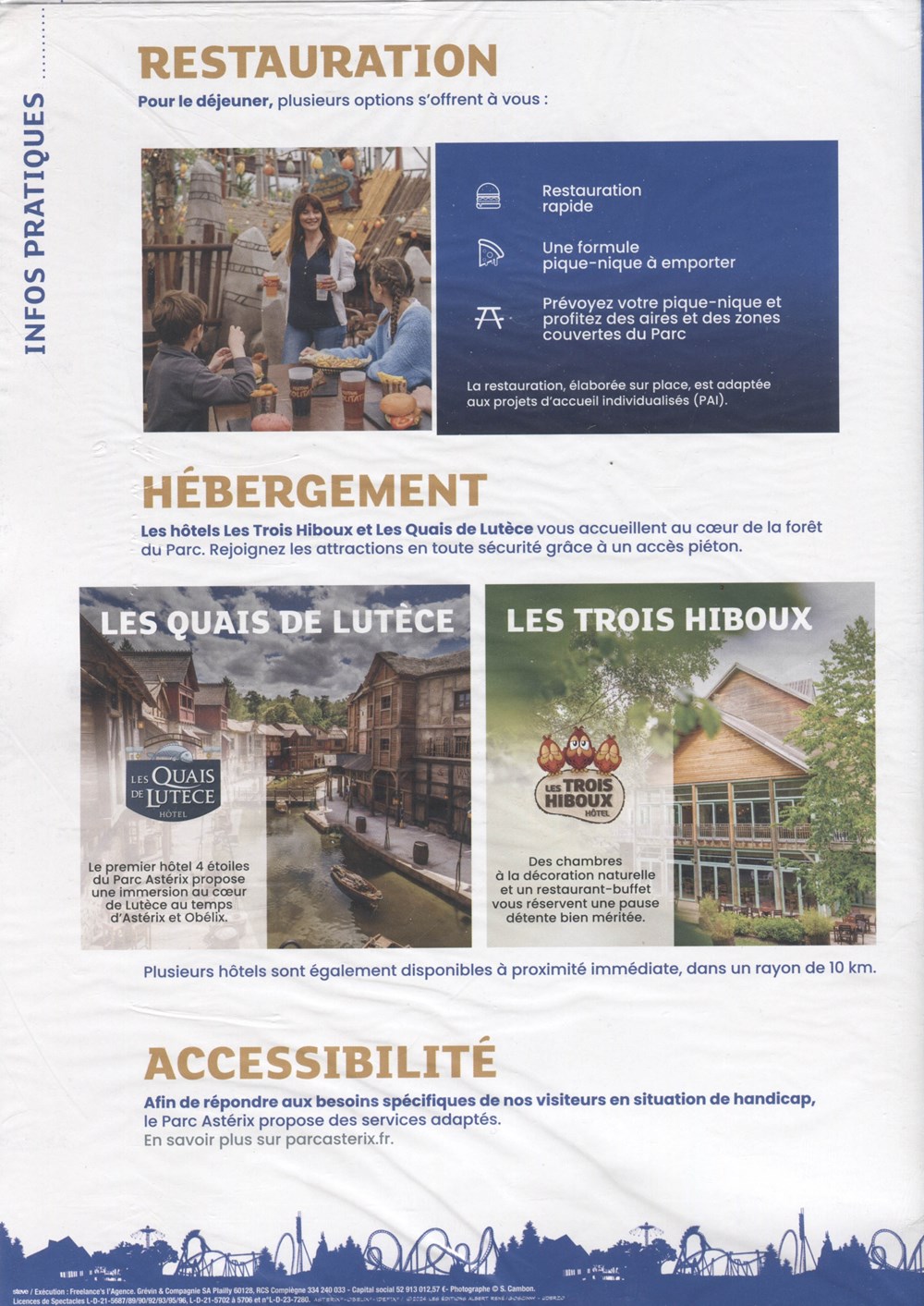 Parc Astérix - Brochure - Sortie scolaire documents anciens publicites parc asterix brochure sortie scolaire