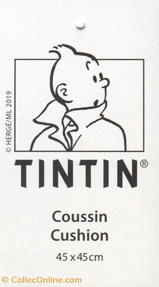 Tintin - 2019 - Cousin 45x45cm - Rouge hermès vieux papier etiquette tintin 2019 cousin 45x45cm rouge hermes