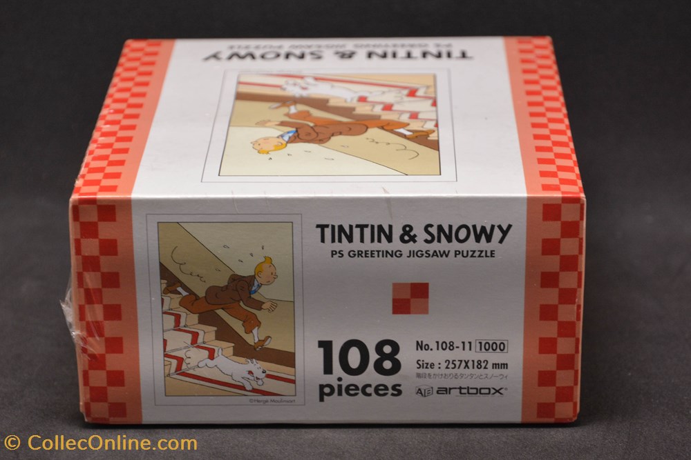 ArtBox - Japon - Années 90 - 108 pièces - Tintin & Snowy - Rouge 4 jeux jouets puzzle artbox japon annees 90 108 pieces tintin snowy rouge