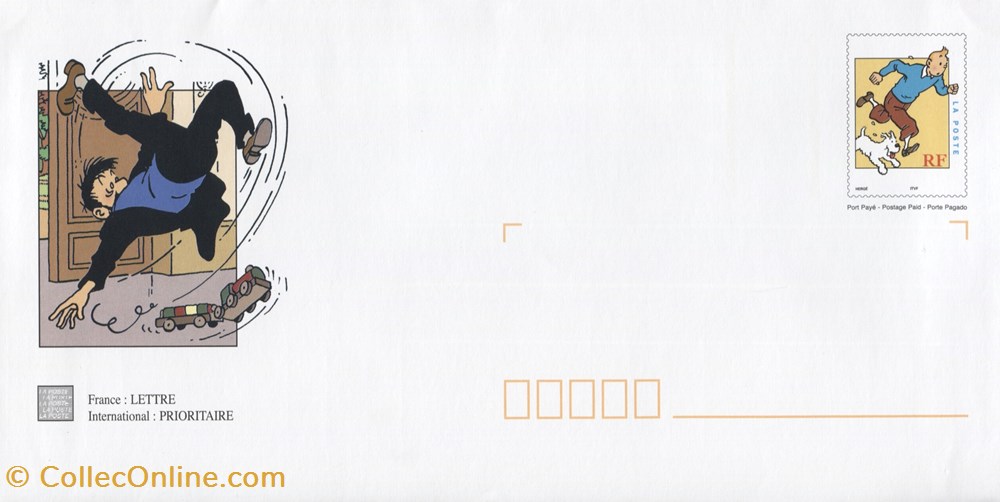 timbre france pap carte neuf 2000 moulinsart