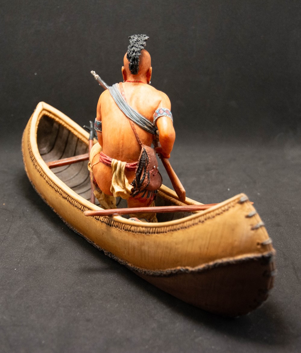 Veronese - 2003 - Indien dans son canoë figurines veronese 2003 indien dans son canoe