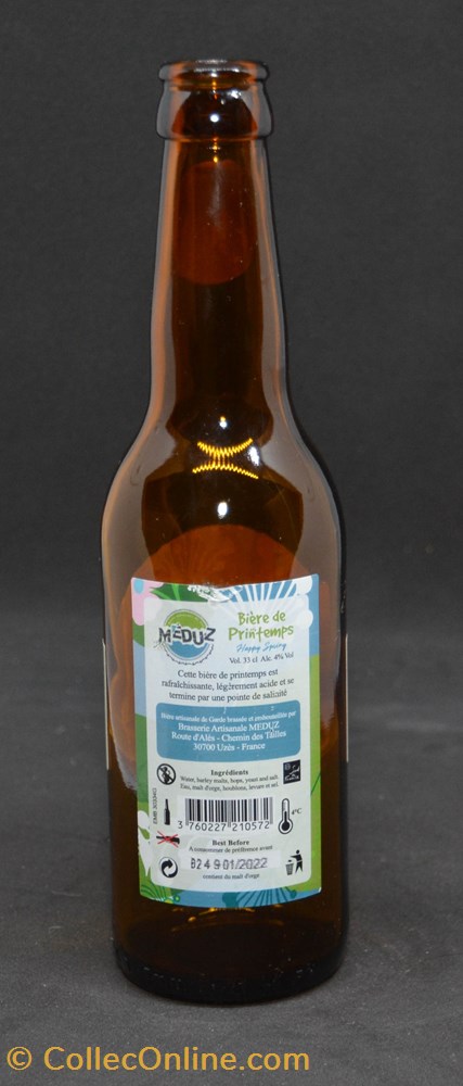 art de la table argenterie bistrot alimentation bouteille meduz happy spring printemps fr 4 33cl