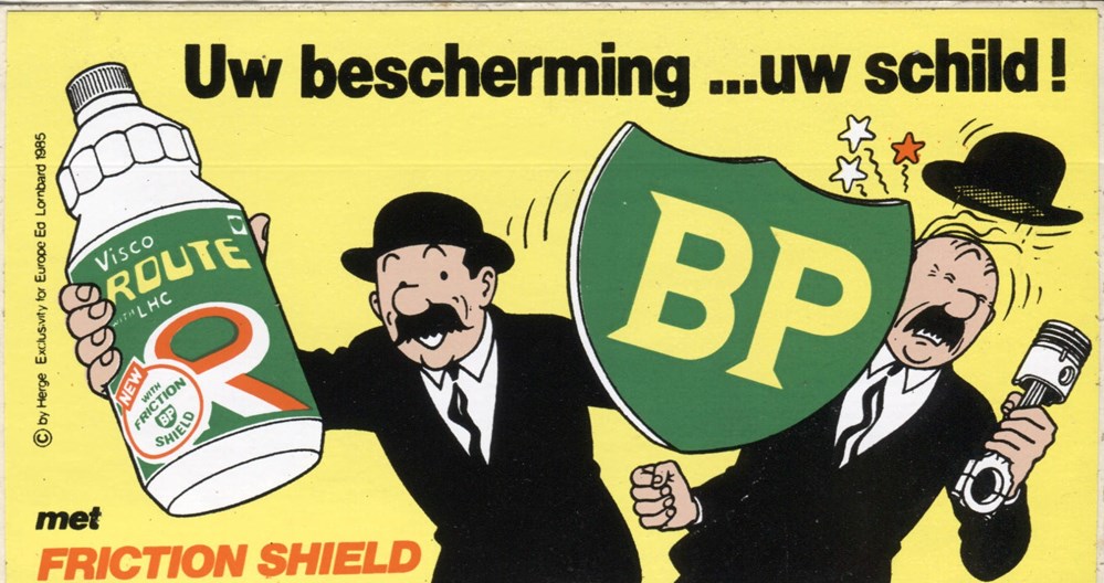 objets publicitaires autocollant bp friction shield