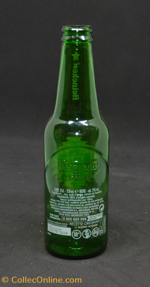 Heineken - Pérou - Blonde - FR - 5% - 25cl art la table argenterie bistrot alimentation bouteille heineken perou blonde fr 5 25cl