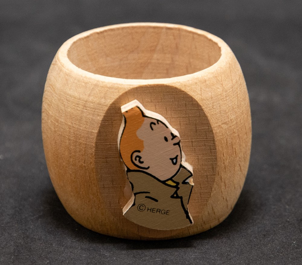Rond de serviette - 1993 - Tintin divers decorations magnets autocollants rond de serviette 1993 tintin
