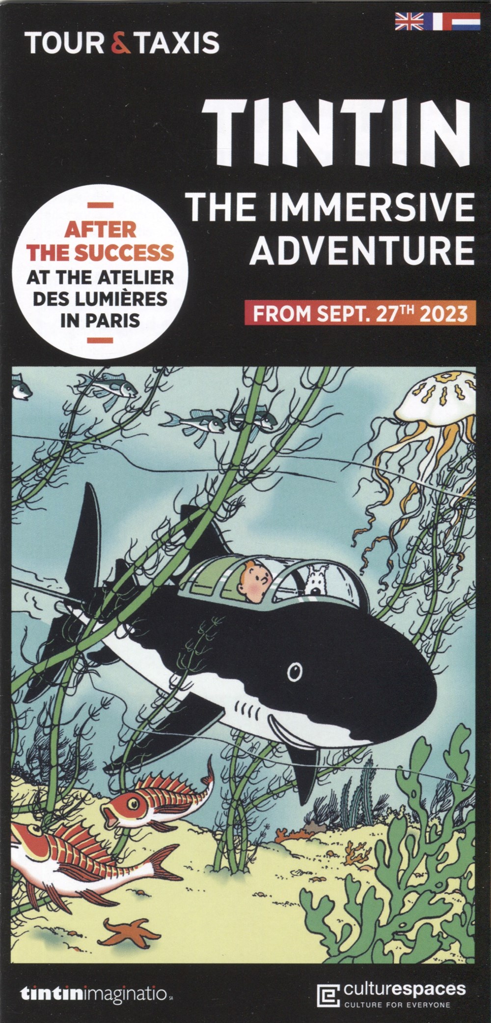 documents anciens tickets entree tintin 2023 the immersive adventure brochure