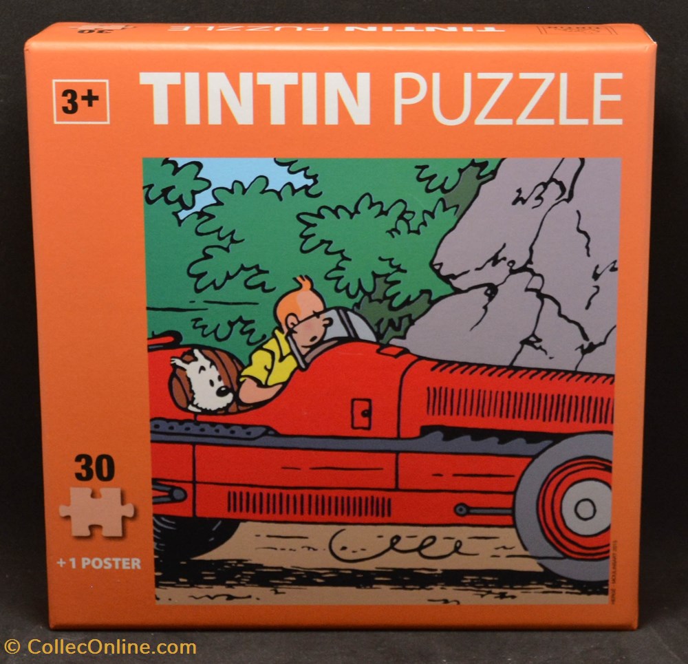 jeux de societe jouets casse tete puzzle moulinsart 2015 30 pieces en voiture