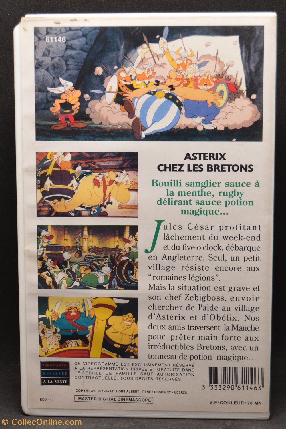 VHS - Gaumont - Astérix chez les bretons divers film dvd blu ray vhs gaumont asterix chez les bretons