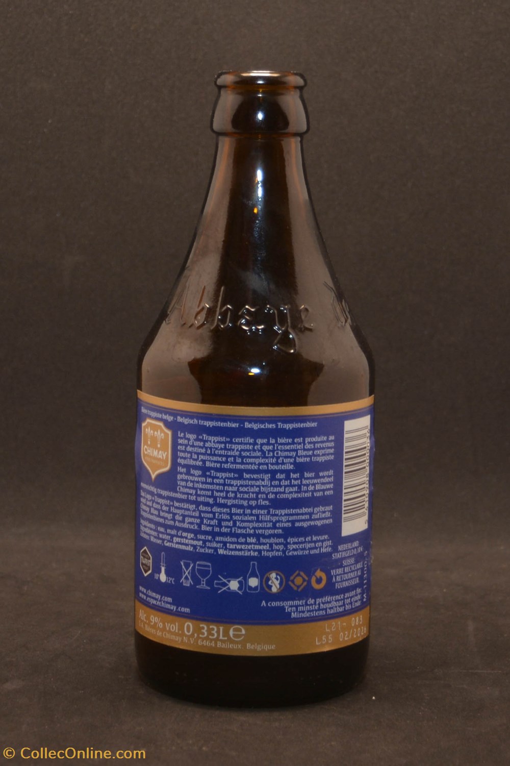 Chimay 2021 - Brune - BE - 9% - 33cl art de la table argenterie bistrot alimentation bouteilles chimay 2021 brune be 9 33cl