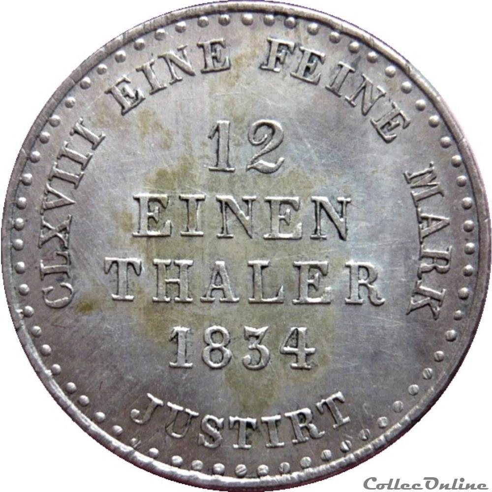 VENDUE 1/12 Thaler Guillaume IV roi de Hanovre 1834 B AKS.71 monnaie monde allemagne vendue 1 12 thaler guillaume iv roi de hanovre 1834 b aks 71