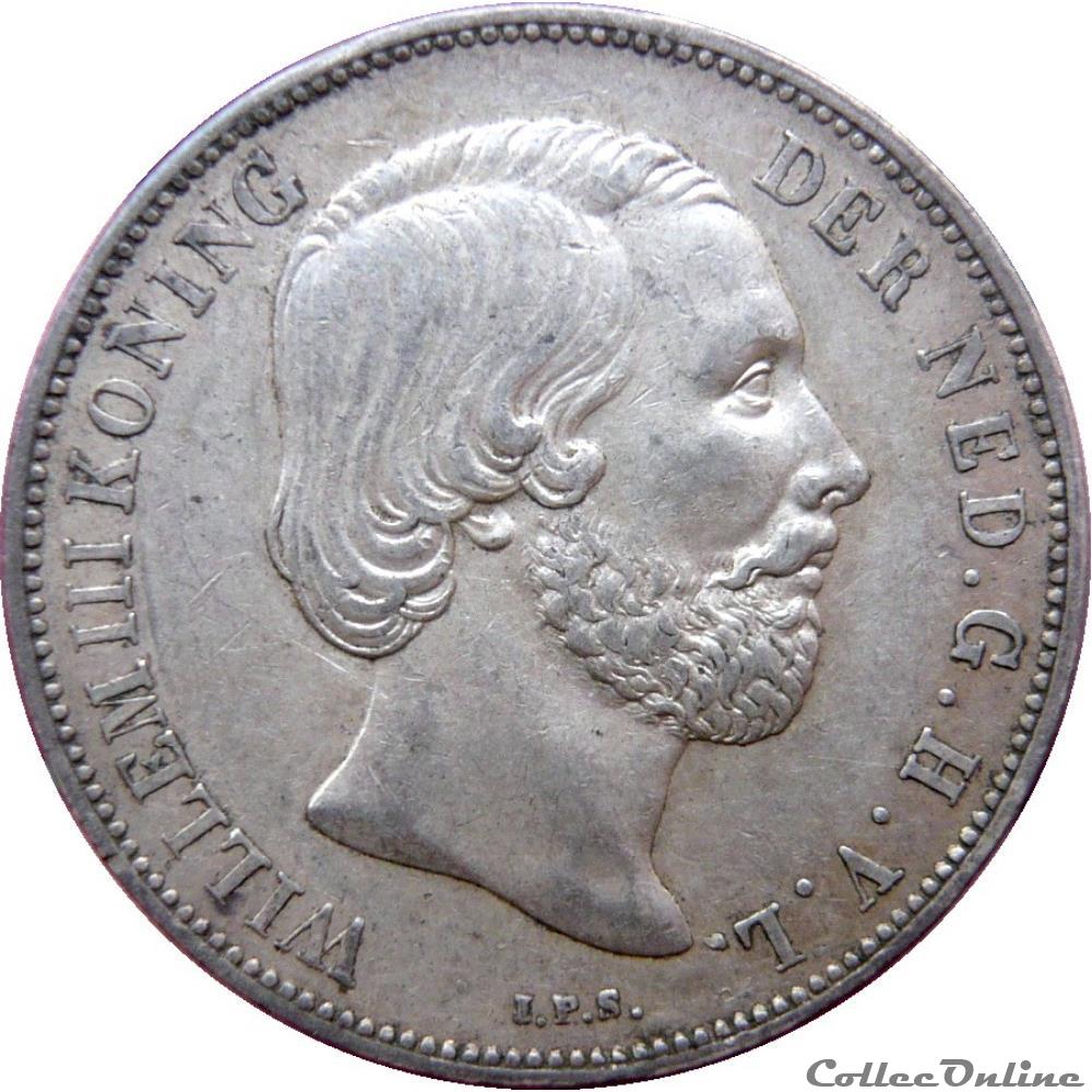 monnaie monde pays bas 1 gulden guillaume iii 1865 utrecht km 19 93