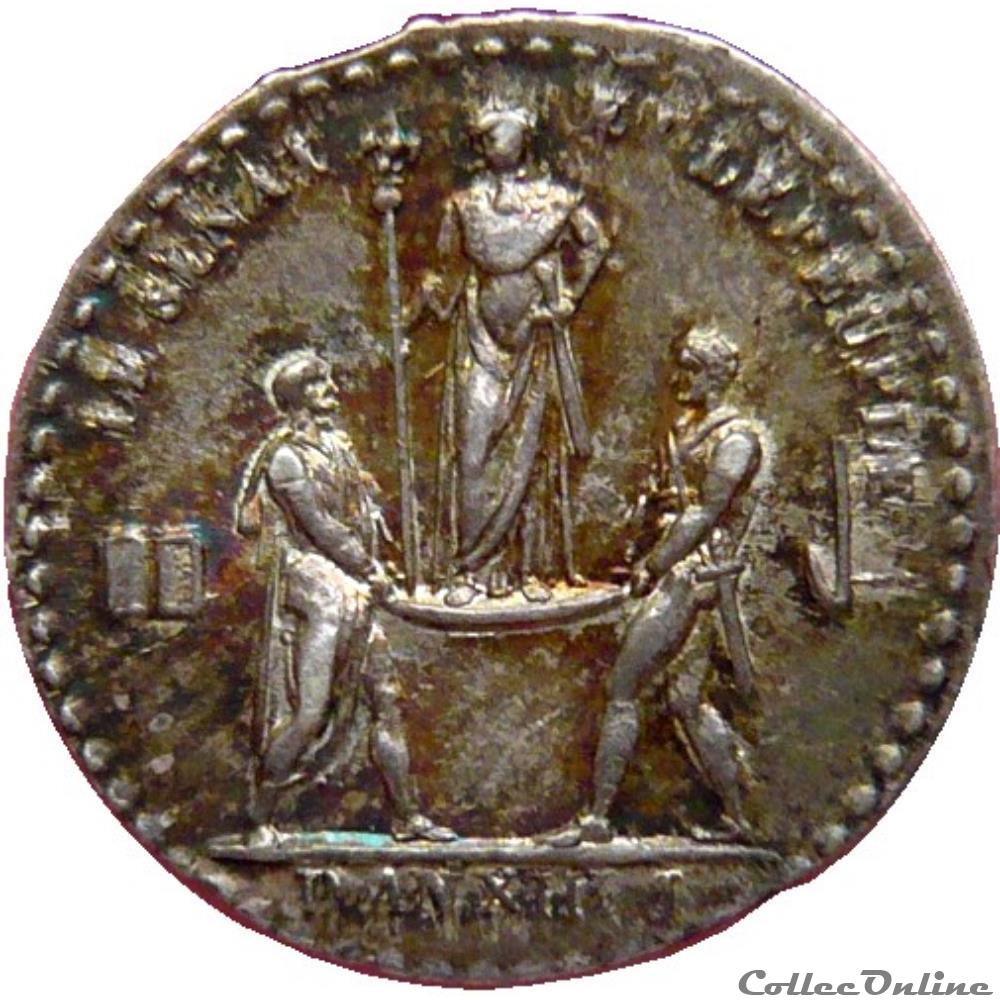 PREMIER EMPIRE Quinaire du sacre de l'empereur 1805 monnaie jeton mereaux france premier empire quinaire du sacre de empereur 1805