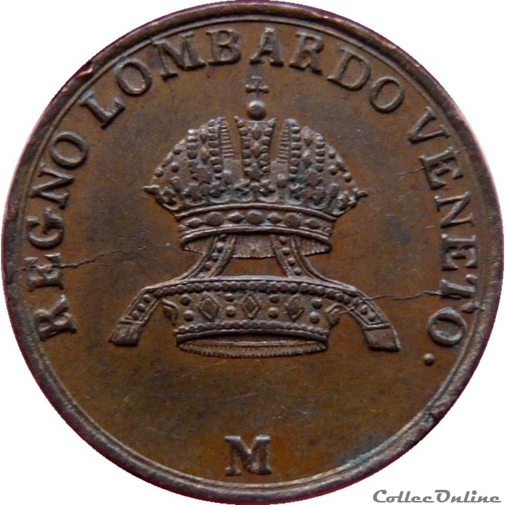 ITALIE - 1 Centesimo Royaume de Lombardie 1834 M (Milan) Mont.146 monnaie monde italie 1 centesimo royaume de lombardie 1834 m milan mont 146