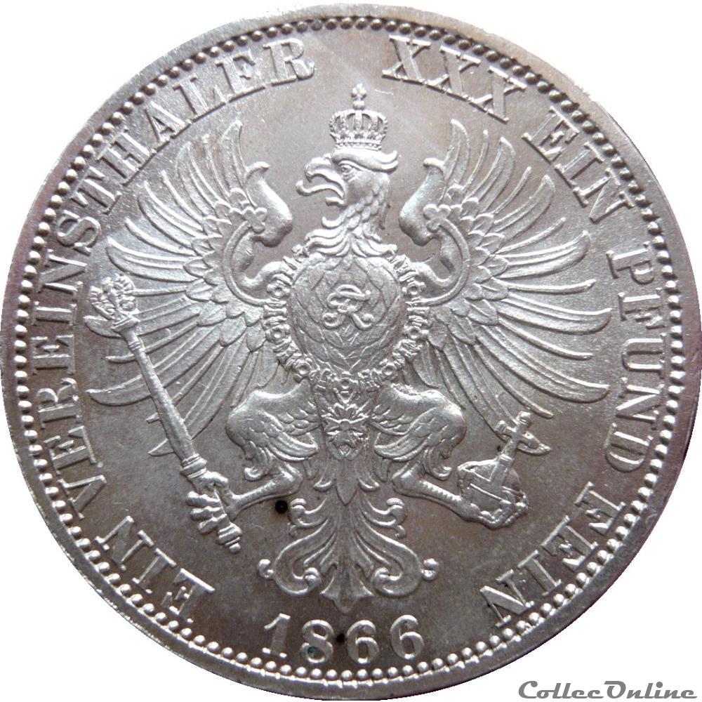 ALLEMAGNE - PRUSSE 1 Thaler Guillaume Ier 1866 A (Berlin) AKS.117 2 monnaie monde allemagne prusse 1 thaler guillaume ier 1866 a berlin aks 117