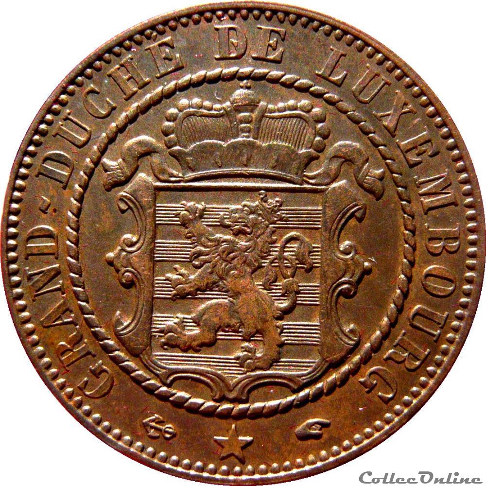 monnaie monde luxembourg 10 centimes 1855 a paris km 19 23 2