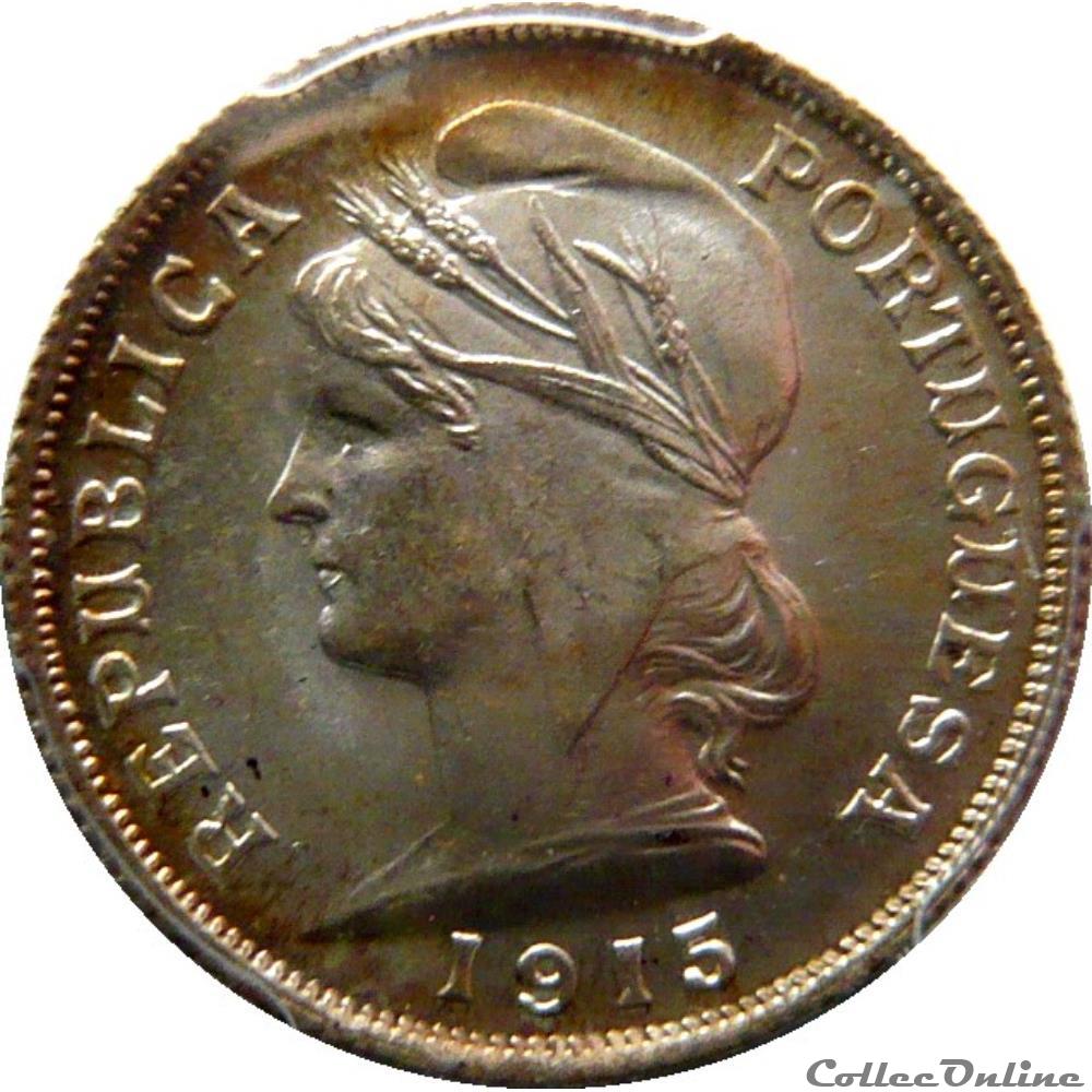 PORTUGAL 10 Centavos 1915 Gom.07.01 2 monnaie monde portugal 10 centavos 1915 gom 07 01