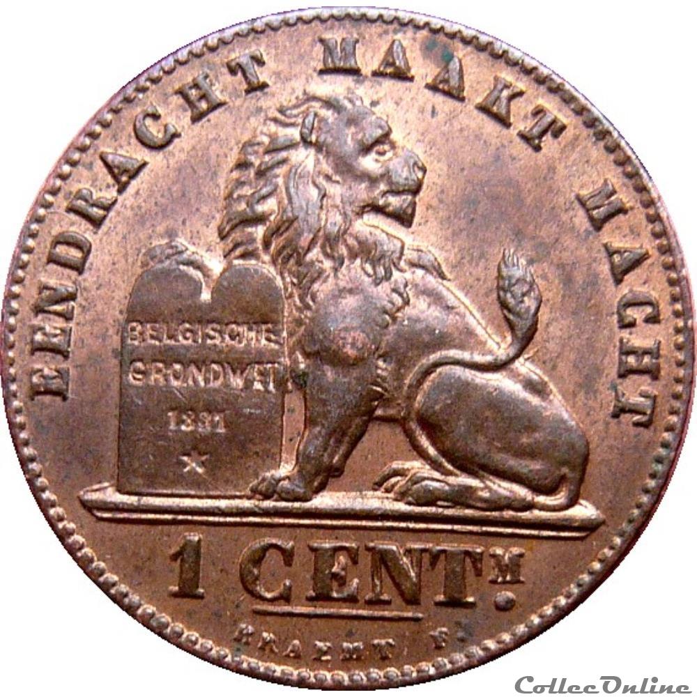 BELGIQUE 1 Centime lion monogramme de Léopold II légende en flamand 1907 KM.20/34.1 monnaie monde belgique 1 centime lion monogramme de leopold ii legende en flamand 1907 km 20 34 1