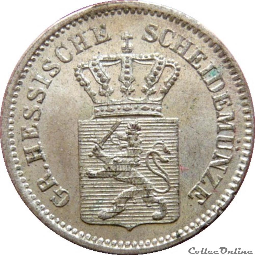 EN VENTE 1 Kreuzer Hesse-Darmstadt 1871 AKS.130 monnaie monde allemagne en vente 1 kreuzer hesse darmstadt 1871 aks 130