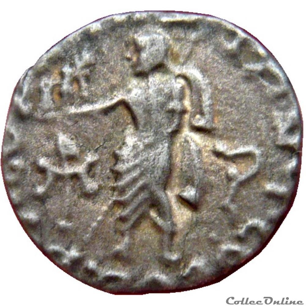 SCYTHIE - ROYAUME INDO-SCYTHE - AZÈS Drachme bilingue (c. 55-35 AC) HGCS. 12/655 monnaie antique grecque scythie royaume indo scythe azes drachme bilingue c 55 35 ac hgcs 12 655