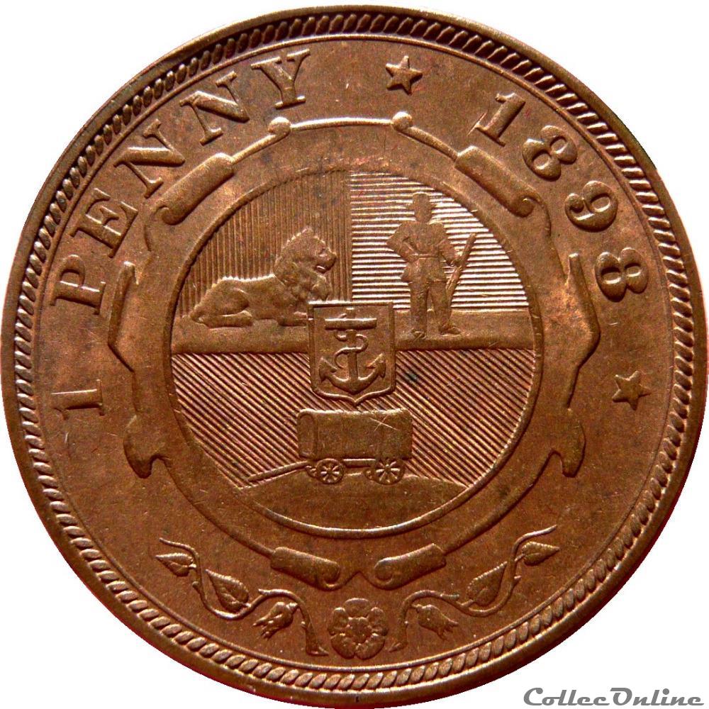 AFRIQUE DU SUD 1 Penny président Kruger 1898 KM.19/2 monnaie monde afrique du sud 1 penny president kruger 1898 km 19 2