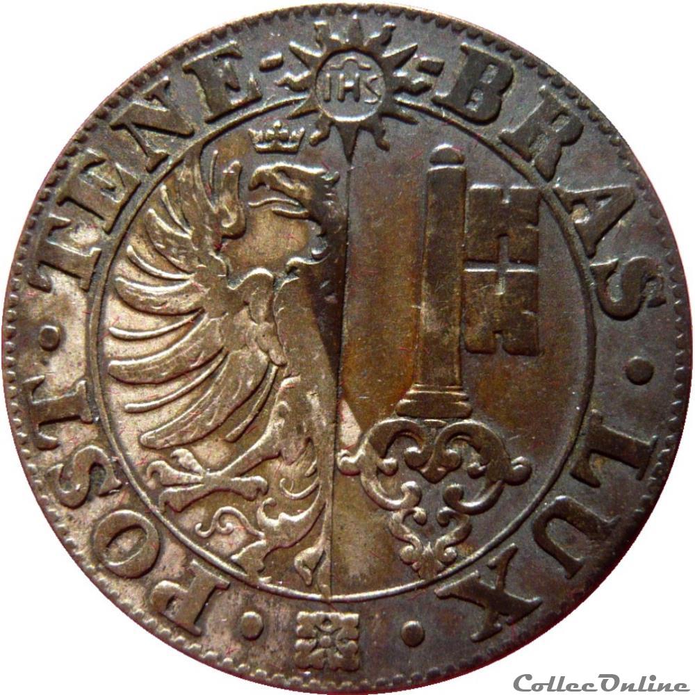 SUISSE 25 Centimes - Canton de Genève 1839 KM19/129 monnaie monde suisse 25 centimes canton de geneve 1839 km19 129