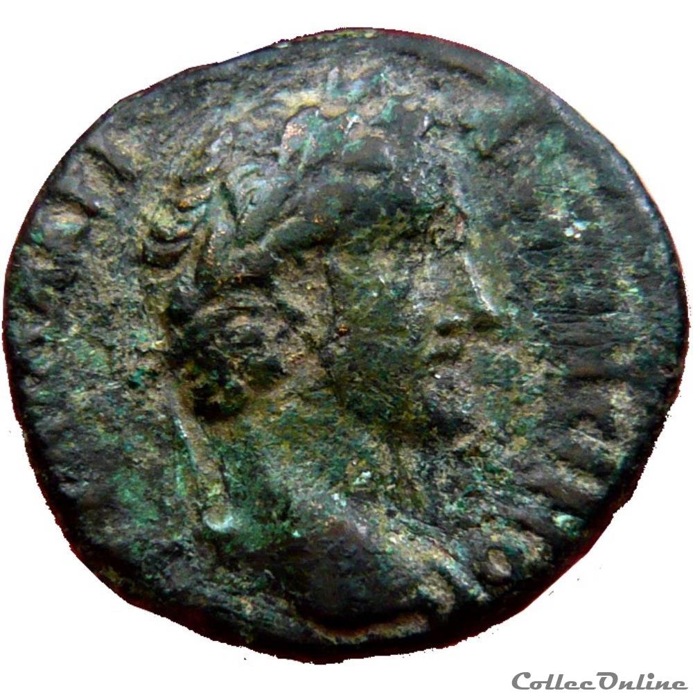 Assarion Antonin le Pieux - Dionysos (138-145) Cop#770var. monnaie antique romaine provinciale assarion antonin le pieux dionysos 138 145 cop 770var