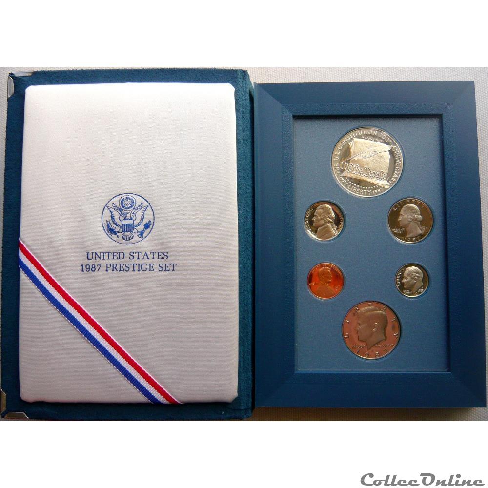 ÉTATS-UNIS Coffret Belle Epreuve 1987 USA PRESTIGE SET monnaie monde etats unis coffret belle epreuve 1987 usa prestige set