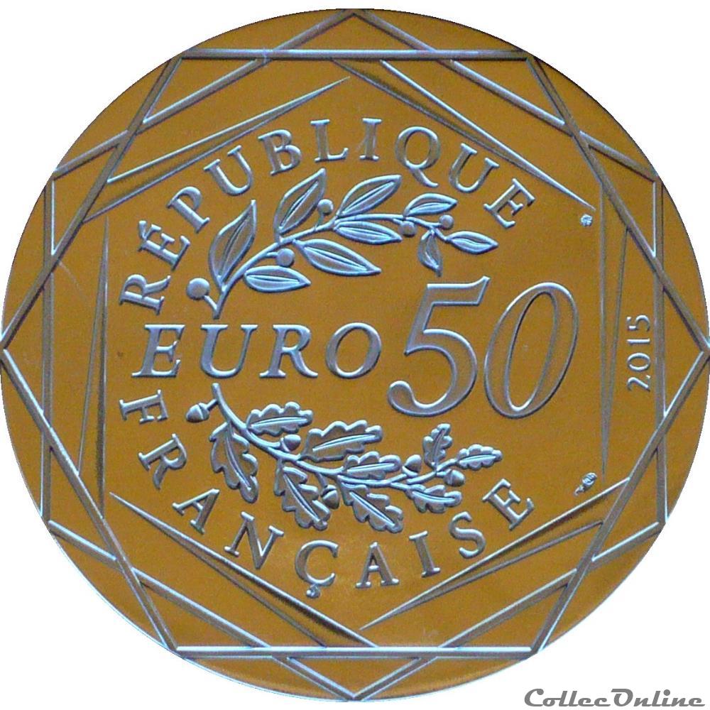 FRANCE 50 Euro Commémorative ASTERIX ET LA PAIX Le Fils d'Astérix 2015 2 monnaie france 50 euro commemorative asterix et la paix le fils asterix 2015
