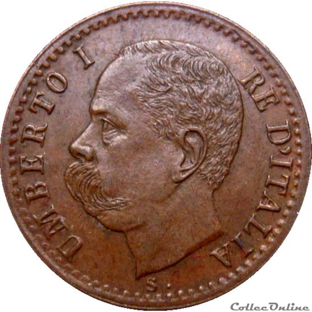 ITALIE 1 Centesimo Humbert Ier 1895 R (Rome) KM.19/29 monnaie monde italie 1 centesimo humbert ier 1895 r rome km 19 29
