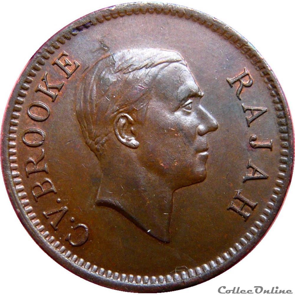 monnaie monde malaisie sarawak 1 cent sarawak rajah c v brooke 1937 h heaton km 20 18