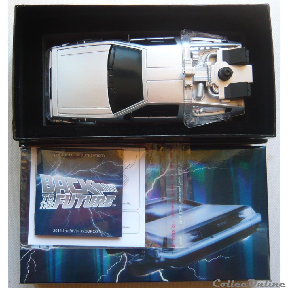 TUVALU 1 Dollar 30ème anniversaire BACK TO THE FUTURE DELOREAN 2015 5 monnaie monde tuvalu 1 dollar 30eme anniversaire back to the future delorean 2015