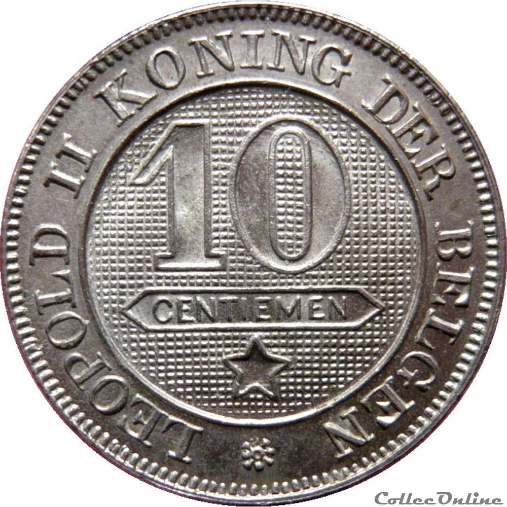 monnaie monde belgique 10 centimes leopold ier legende en neerlandais 1898 km 43