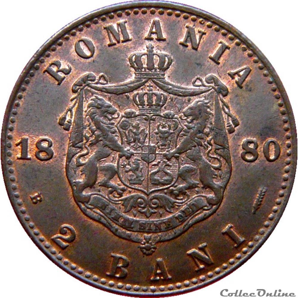 monnaie monde roumanie 2 bani charles ier 1880 b bucarest km 19 11 2