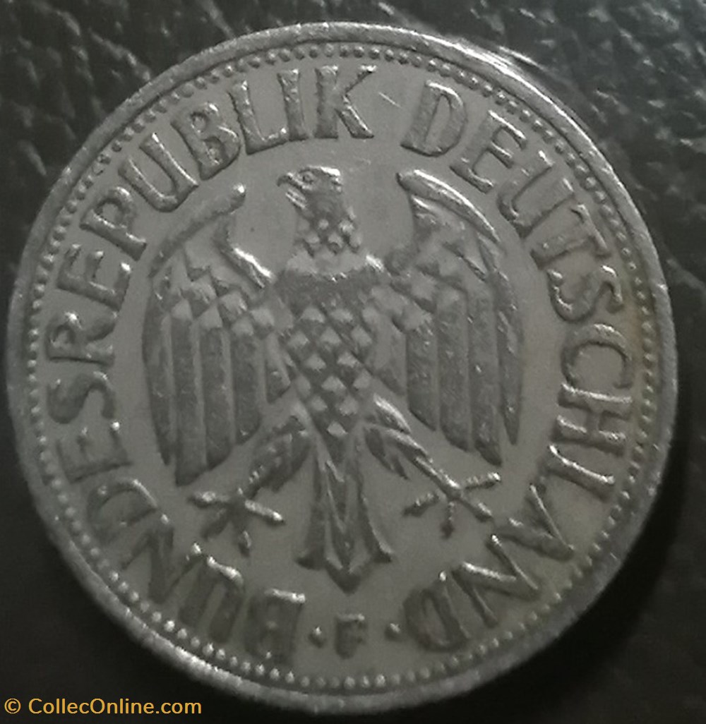 Moneda de 1 Deutsche mark 1950 monedas euros europa moneda de 1 deutsche mark 1950