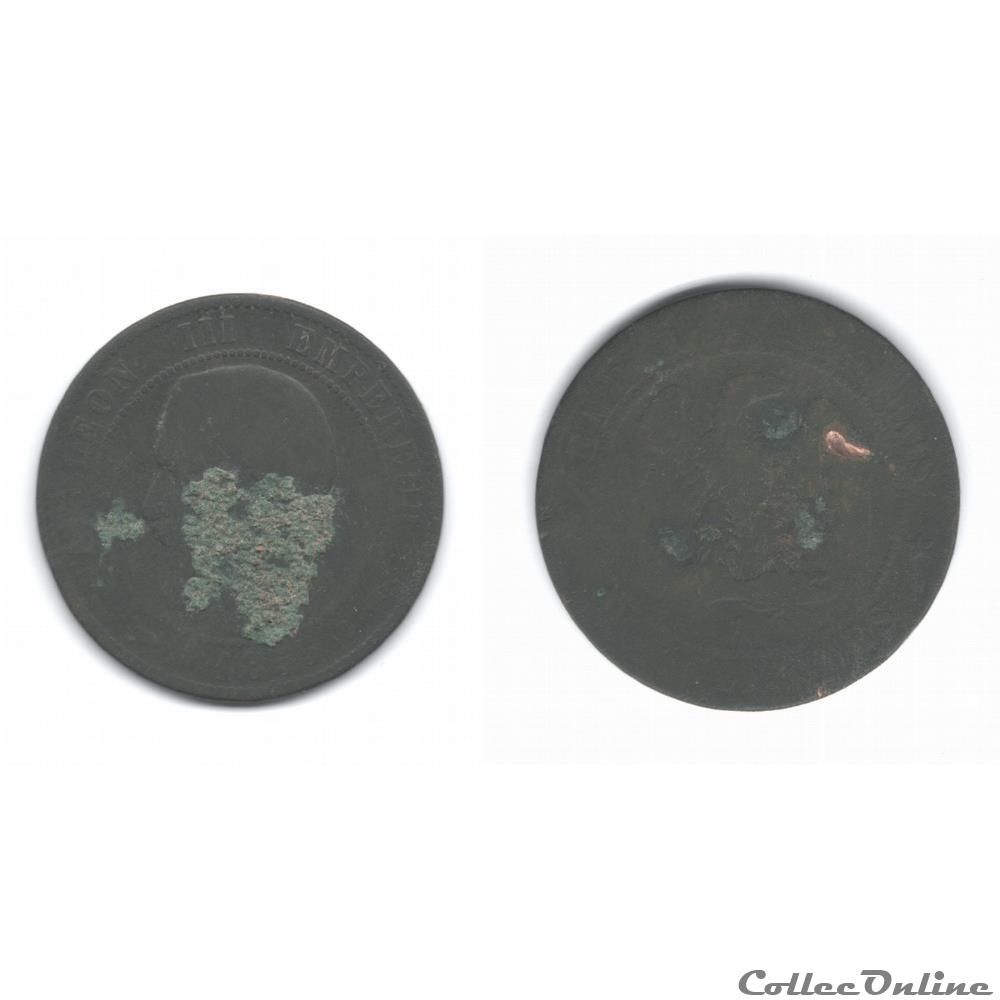 10 centimes Napoléon III 1855 monnaie france moderne 10 centimes napoleon iii 1855