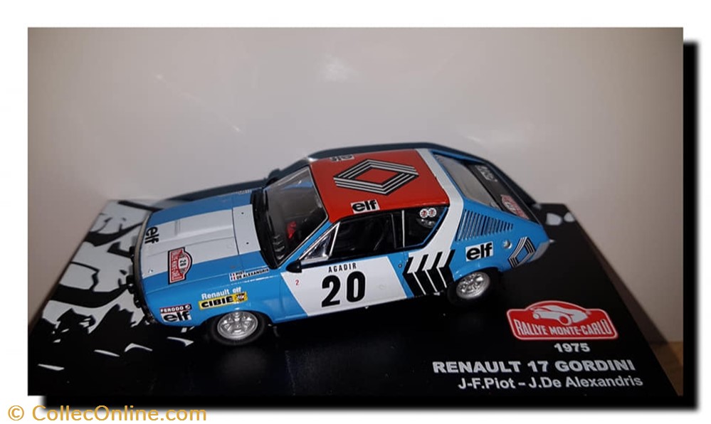 Voiture du rallye Monté Carlo de 1975 RENAULT 17 Gordini n°20 ATL2235025
