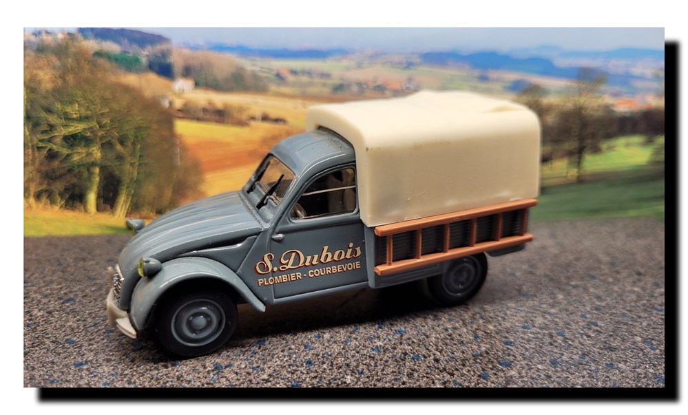 modeles reduits voitures citroen 1963 2 cv ak 350 pick up bache