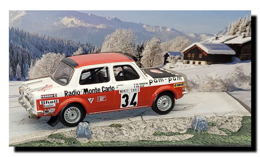 1973 - N°034 - Simca 1000 Rallye 2 modeles reduits voitures 1973 n 034 simca 1000 rallye 2