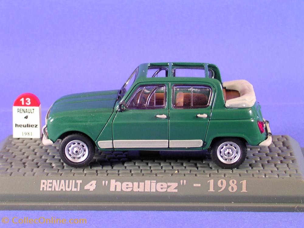 1981 - Renault 4 Phase 4 HEULIEZ Découvrable modeles reduits voitures 1981 renault 4 phase 4 heuliez decouvrable