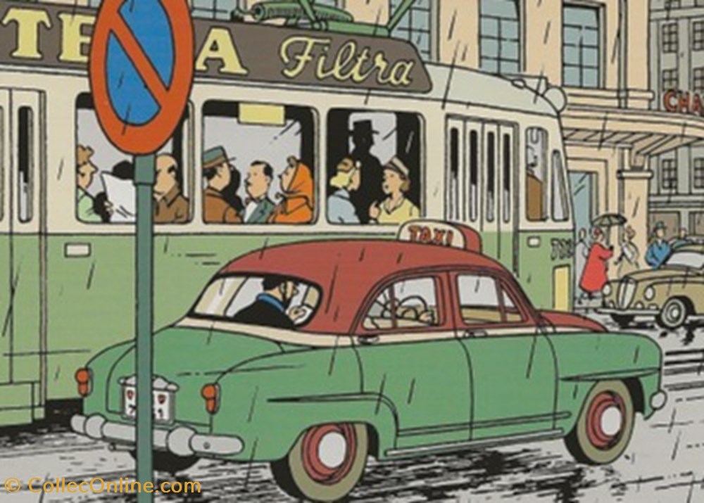 cartes postales bande dessinee tintin