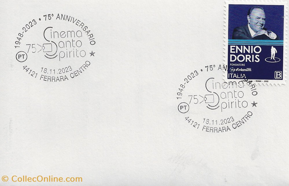timbres ferrara italie 2023 1948 1975 75eme anniversario cinema santo spirito
