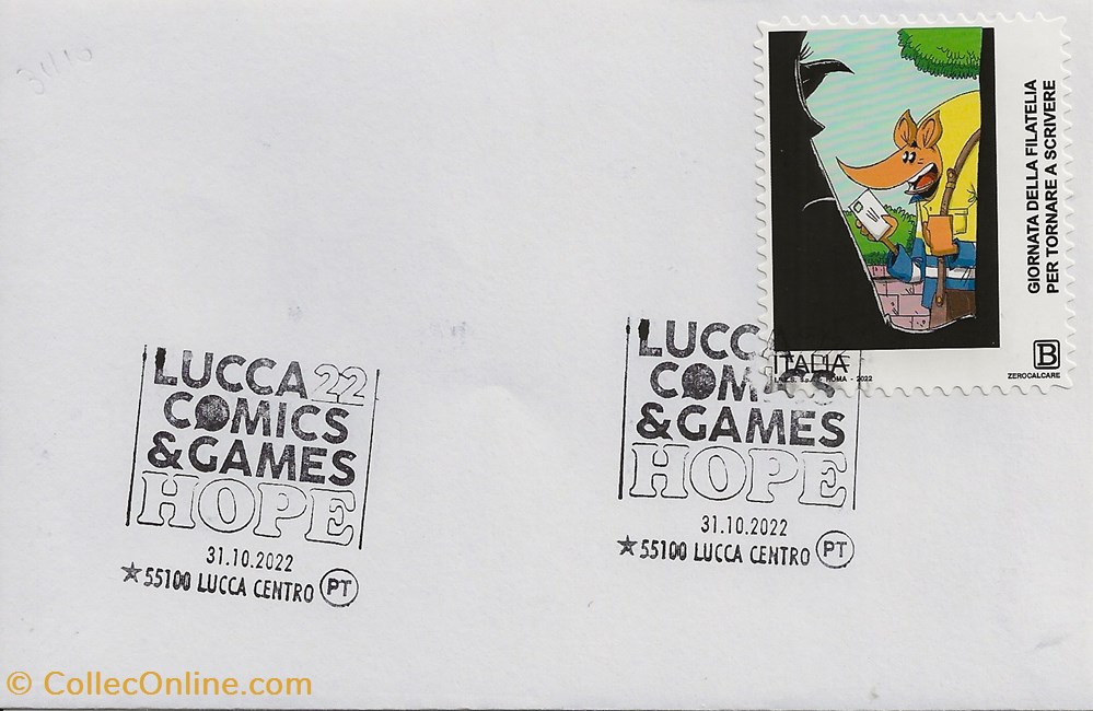 Lucca (Italie) 2022 Lucca comics & games 2 timbres lucca italie 2022 lucca comics games
