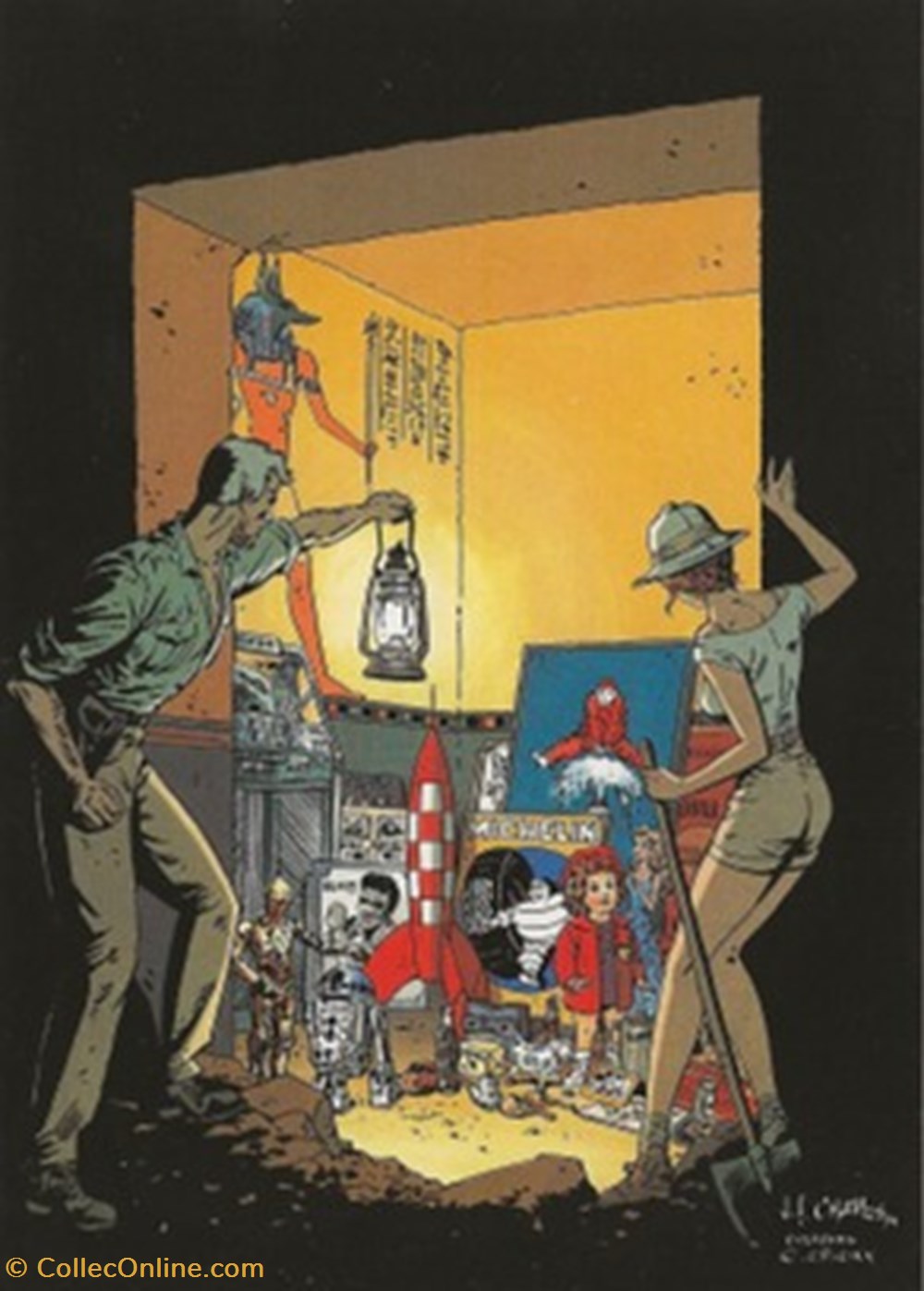 cartes postales bande dessinee charleroi belgique 1994