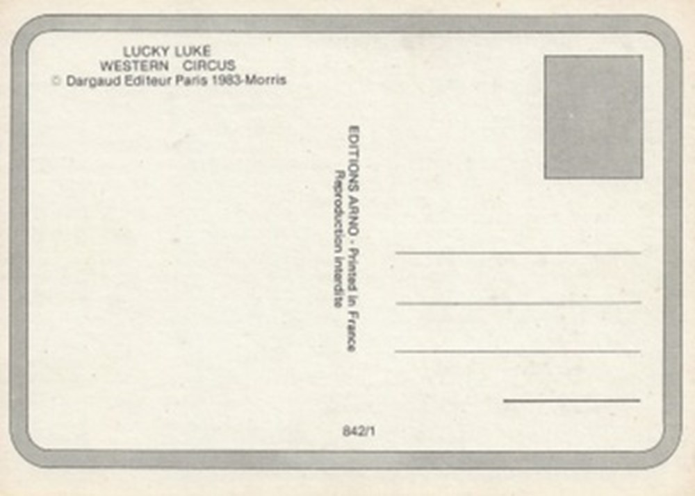Lucky Luke cartes postales bande dessinee lucky luke