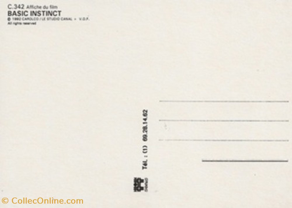 cartes postales autres basic instinct